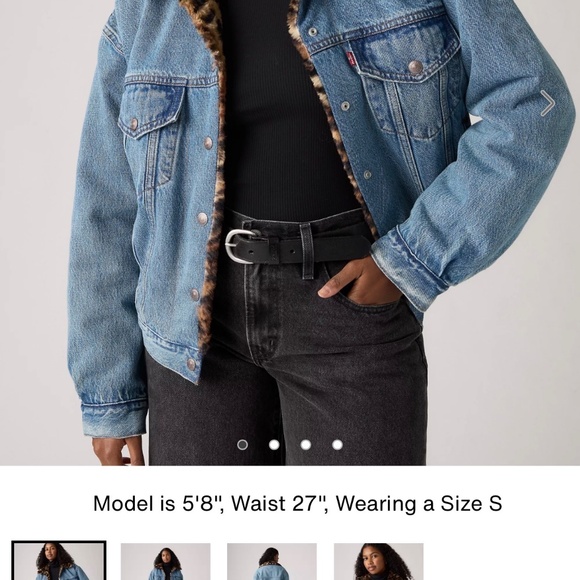 90S FUR TRUCKER JACKET - Picture 2 of 6